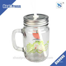 New Design Wholesale Sublimation Blank Glass Mason Jars